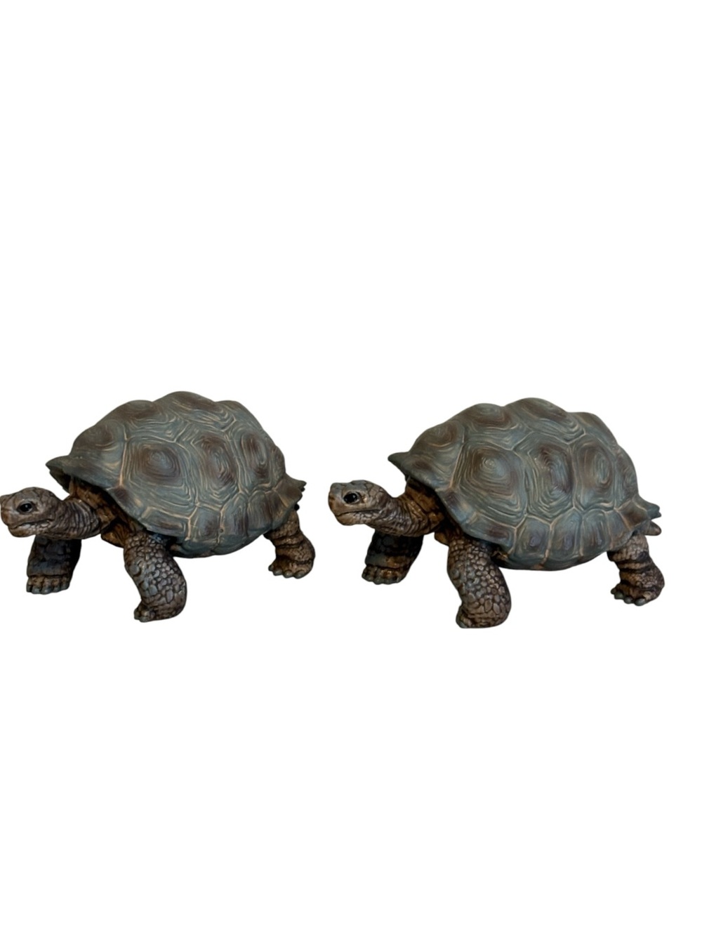 Schleich Giant Tortoise Figurine Lot of 2 Turtle Animal Figures 14824 Replica